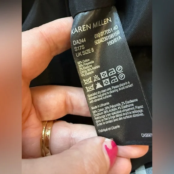 Karen Millen Windowpane Check Dress - Picture 12 of 12